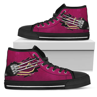 Scratch Of The Wolf Central Michigan Chippewas High Top Shoes