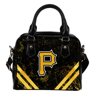 Couple Curves Light Good Logo Pittsburgh Pirates Shoulder Handbags