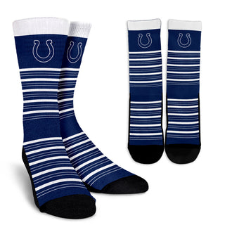 Amazing Circle Charming Indianapolis Colts Crew Socks