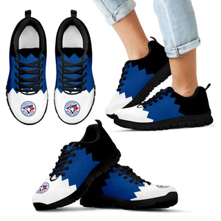 Incredible Line Zig Zag Disorder Beautiful Toronto Blue Jays Sneakers