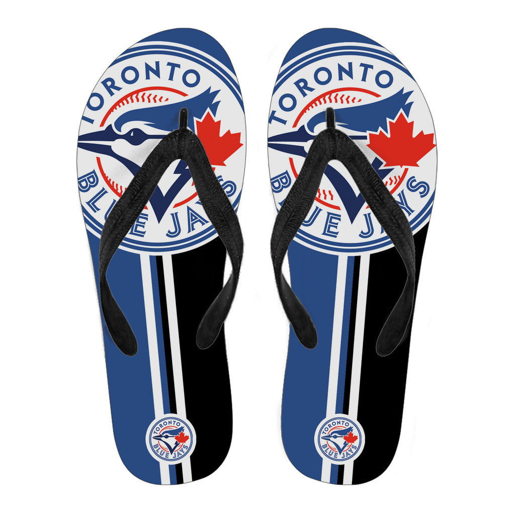 Toronto Blue Jays Fan Gift Two Main Colors Flip Flops – Best Funny Store