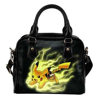 Pikachu Angry Moment Northern Illinois Huskies Shoulder Handbags