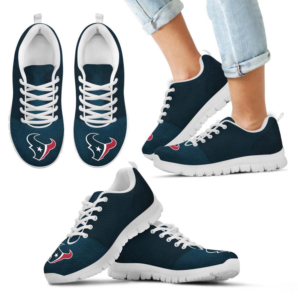 Seamless Line Magical Wave Beautiful Houston Texans Sneakers