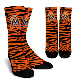Camo Background Good Superior Charming Miami Marlins Socks