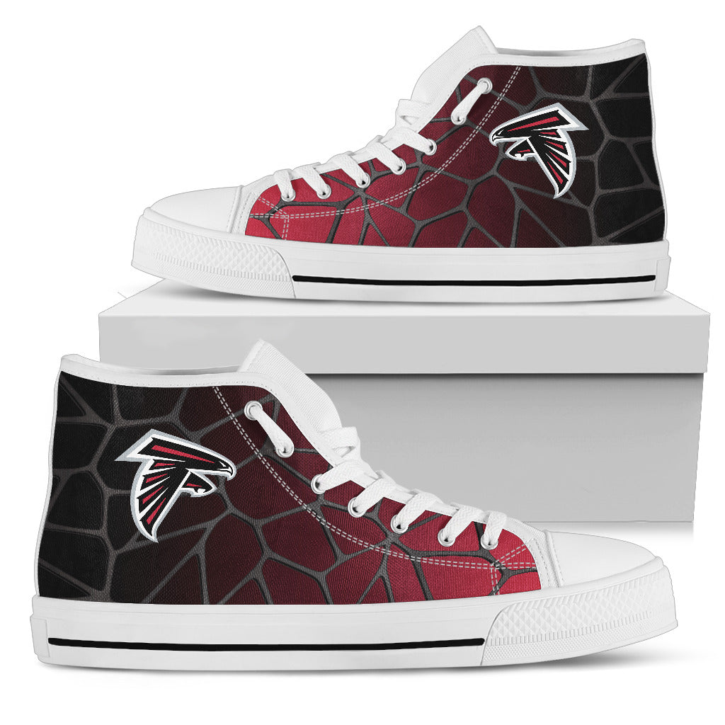 Colors Air Cushion Atlanta Falcons Gradient High Top Shoes