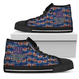 Wave Of Ball New York Giants High Top Shoes