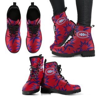 Dizzy Motion Amazing Designs Logo Montreal Canadiens Boots