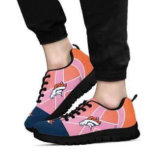 Denver Broncos Cancer Pink Ribbon Sneakers Gifts
