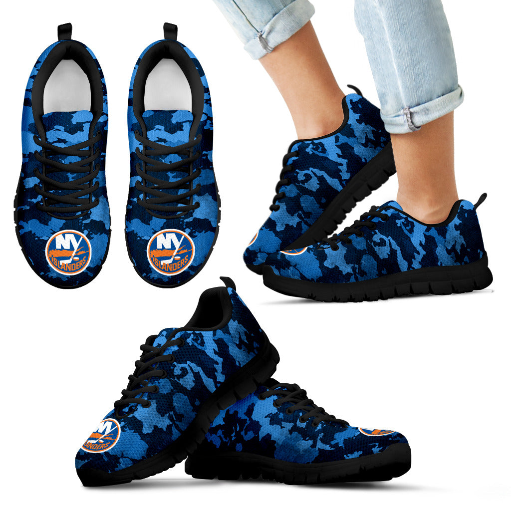 Arches Top Fabulous Camouflage Background New York Islanders Sneakers
