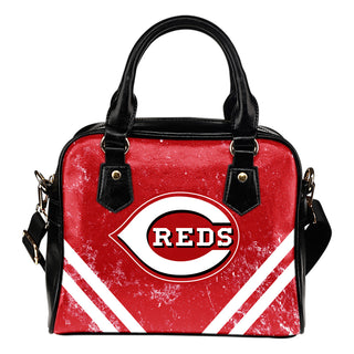 Couple Curves Light Good Logo Cincinnati Reds Shoulder Handbags