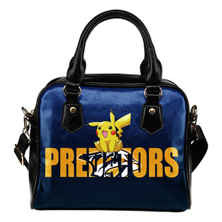 Pokemon Sit On Text Nashville Predators Shoulder Handbags