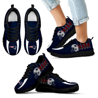 Vintage Four Flags With Streaks New England Patriots Sneakers