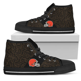 Perfect Cross Color Absolutely Nice Cleveland Browns High Top Shoes