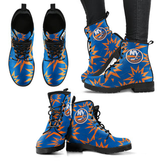 Dizzy Motion Amazing Designs Logo New York Islanders Boots