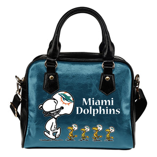 Lovely Animal Team Miami Dolphins Shoulder Handbag