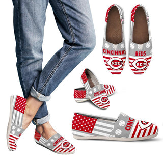 American Flag Cincinnati Reds Casual Shoes
