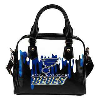 Color Leak Down Colorful St. Louis Blues Shoulder Handbags