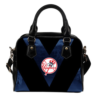 Triangle Double Separate Colour New York Yankees Shoulder Handbags