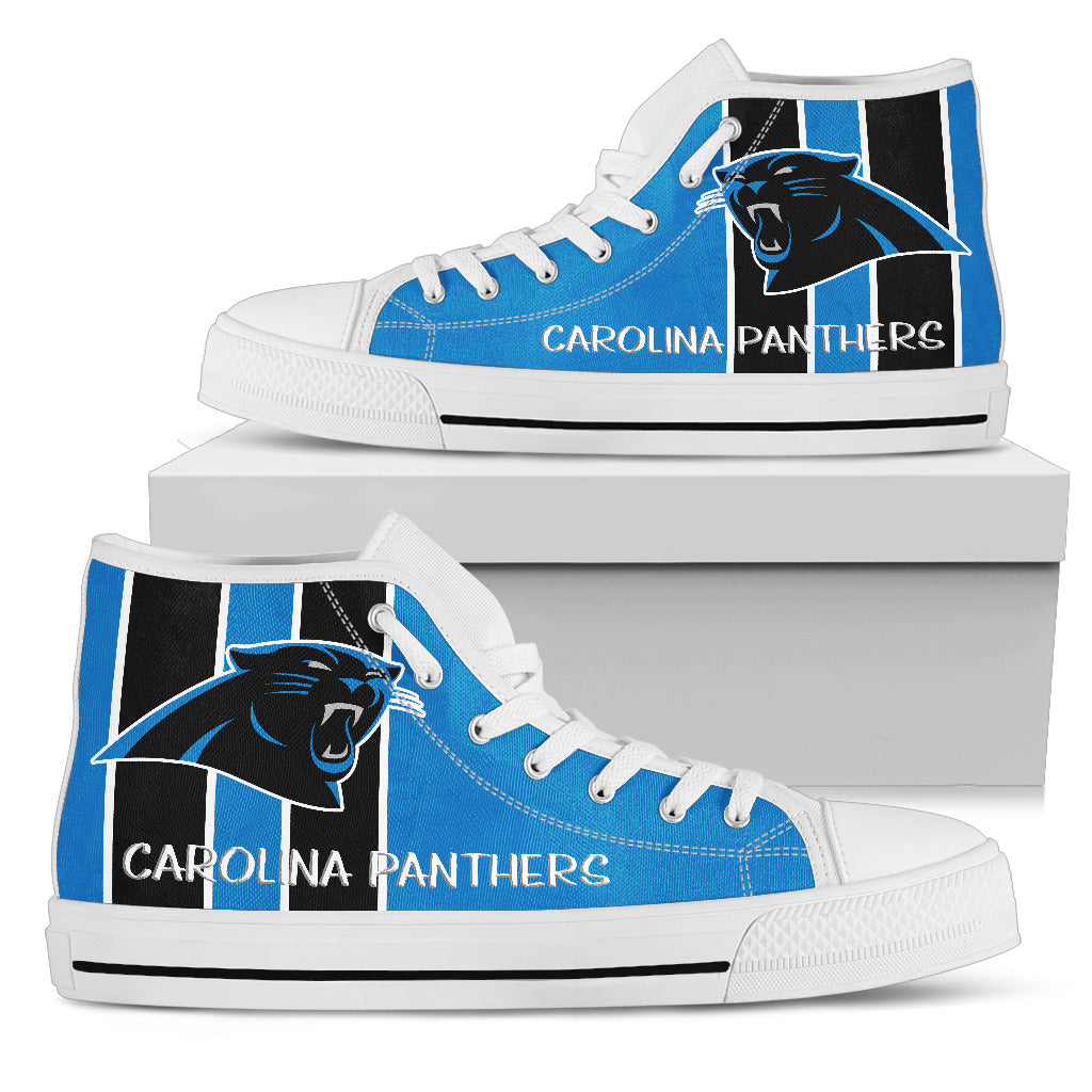 Steaky Trending Fashion Sporty Carolina Panthers High Top Shoes