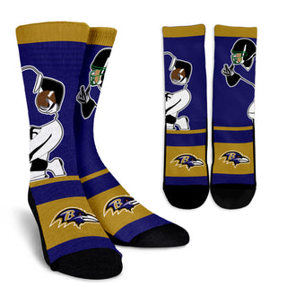 Talent Player Fast Cool Air Comfortable Baltimore Ravens Socks
