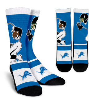 Talent Player Fast Cool Air Comfortable Detroit Lions Socks
