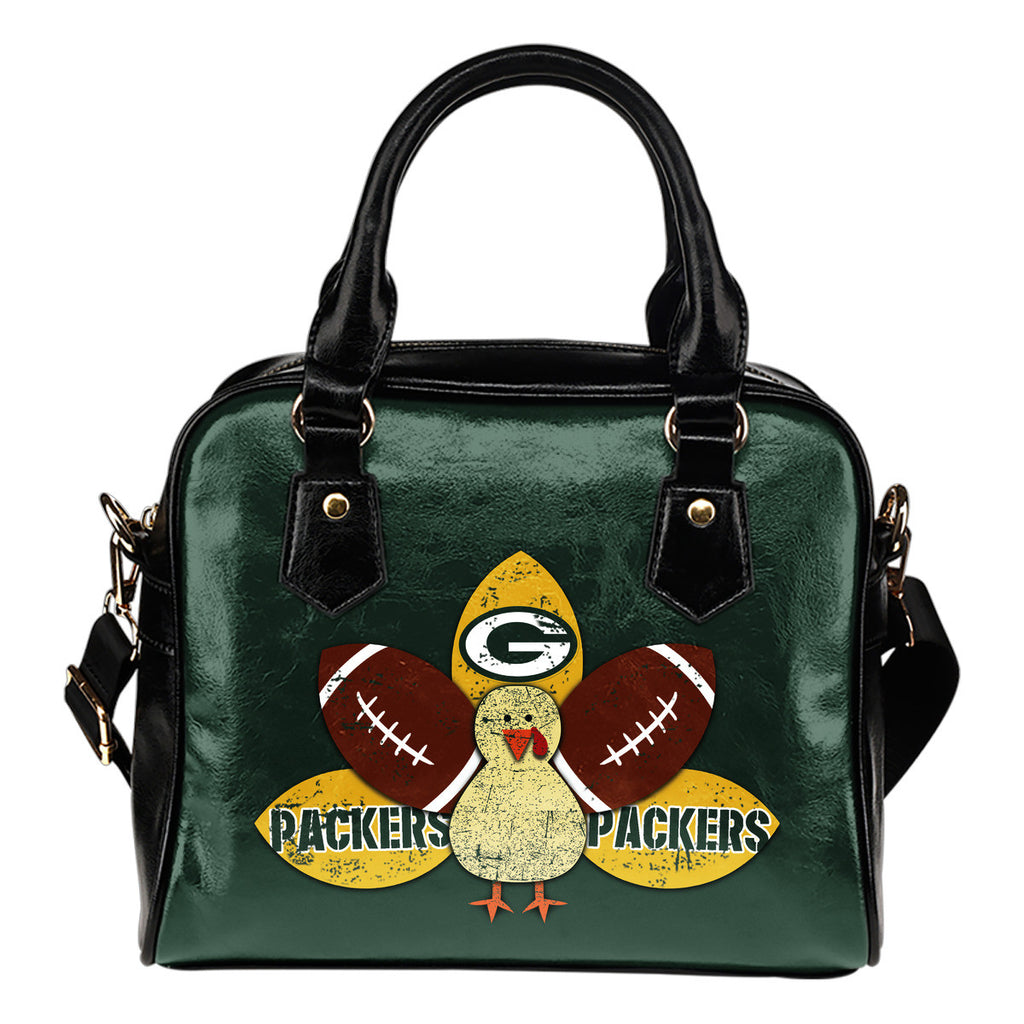 Thanksgiving Green Bay Packers Shoulder Handbags - Best Funny Store