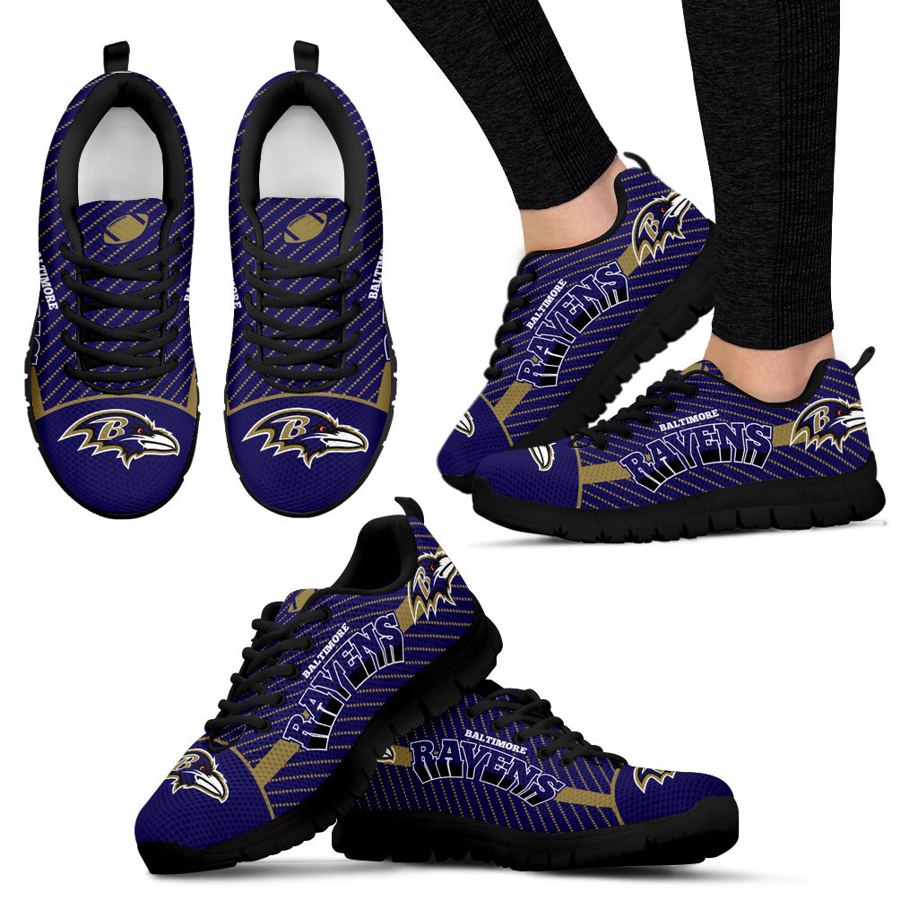 Lovely Stylish Fabulous Little Dots Baltimore Ravens Sneakers