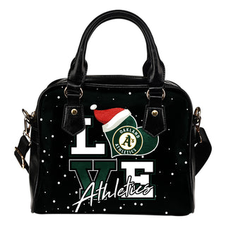 Love Word Christmas Sweet Oakland Athletics Shoulder Handbags