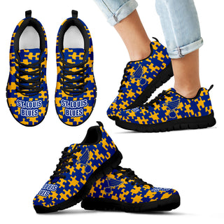Puzzle Logo With St. Louis Blues Sneakers
