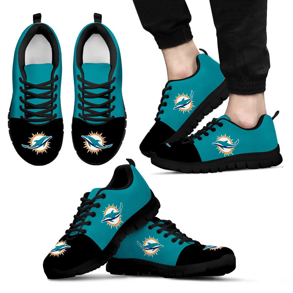 Two Colors Aparted Miami Dolphins Sneakers