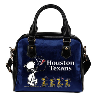 Lovely Animal Team Houston Texans Shoulder Handbag