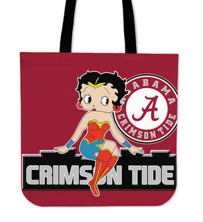 Wonder Betty Boop Alabama Crimson Tide Tote Bags