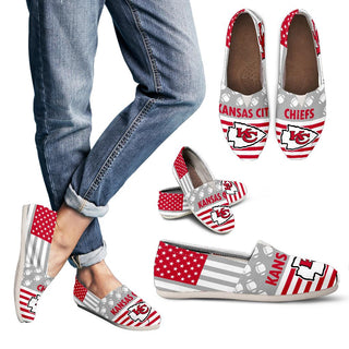 American Flag Kansas City Chiefs Casual Shoes