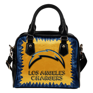 Jagged Saws Mouth Creepy Los Angeles Chargers Shoulder Handbags