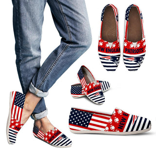 American Flag New England Patriots Casual Shoes
