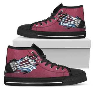 Scratch Of The Wolf Colorado Avalanche High Top Shoes