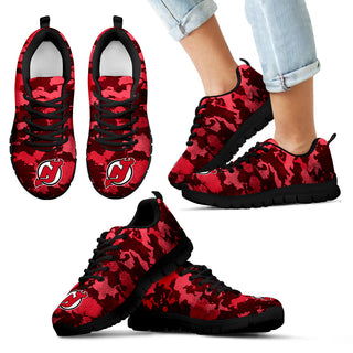 Arches Top Fabulous Camouflage Background New Jersey Devils Sneakers