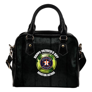 Retro Scene Lovely Shining Patrick's Day Houston Astros Shoulder Handbags