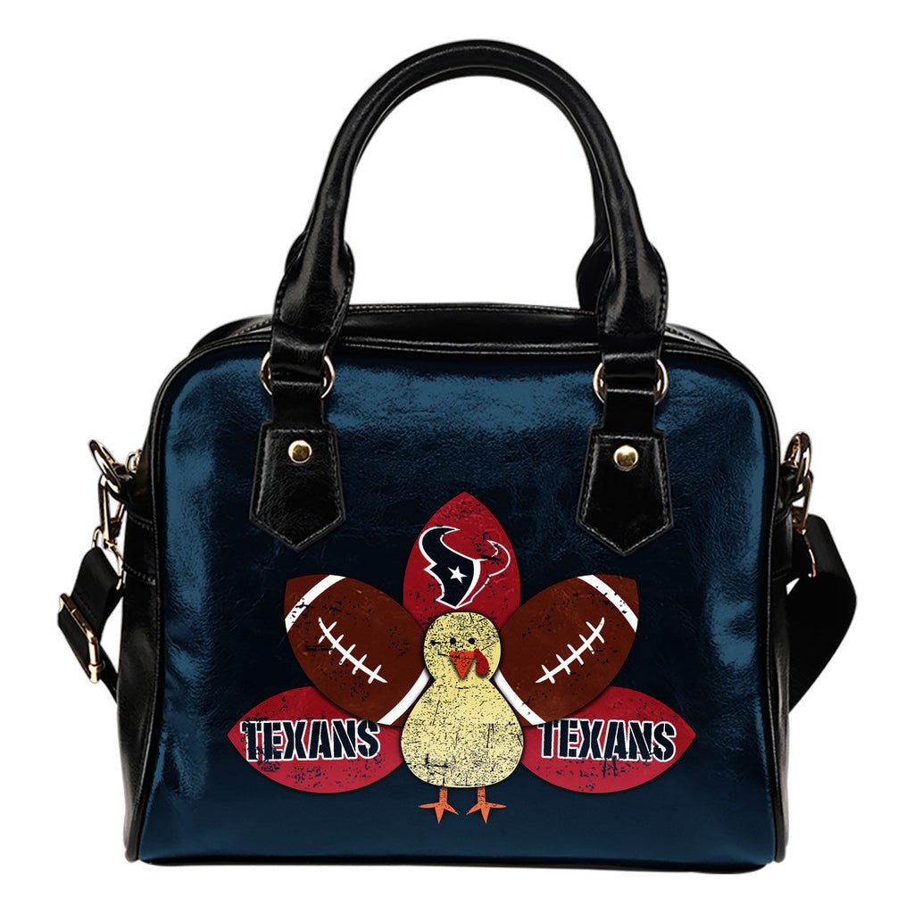 Thanksgiving Houston Texans Shoulder Handbags - Best Funny Store