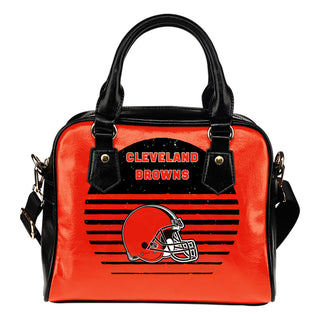 Back Fashion Round Charming Cleveland Browns Shoulder Handbags