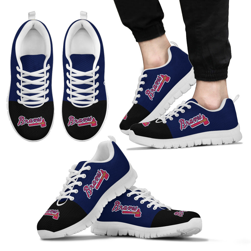 Two Colors Aparted Atlanta Braves Sneakers
