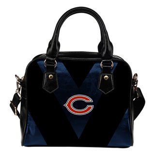Triangle Double Separate Colour Chicago Bears Shoulder Handbags