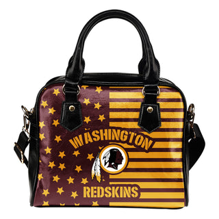 Twinkle Star With Line Washington Redskins Shoulder Handbags