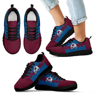 Doodle Line Amazing Colorado Avalanche Sneakers V1