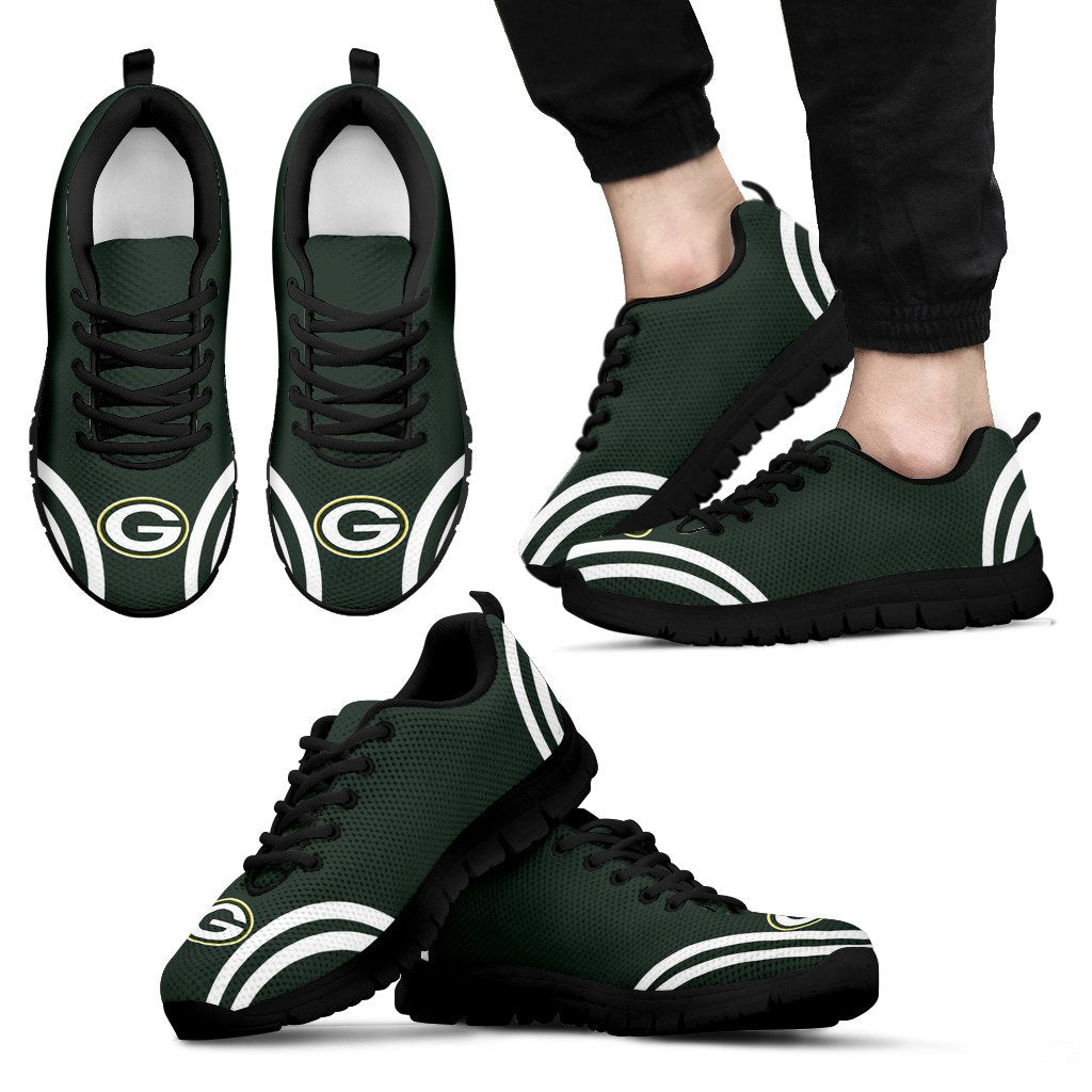 Lovely Curves Stunning Logo Icon Green Bay Packers Sneakers
