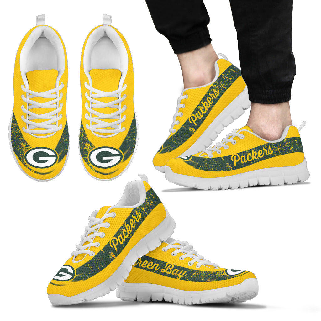 Single Line Logo Green Bay Packers Sneakers