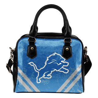Couple Curves Light Good Logo Detroit Lions Shoulder Handbags
