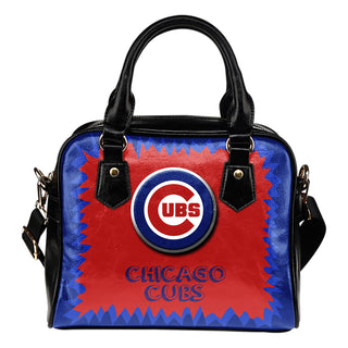 Jagged Saws Mouth Creepy Chicago Cubs Shoulder Handbags