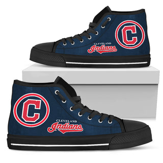 Circle Logo Cleveland Indians High Top Shoes