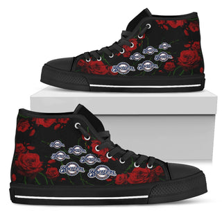 Lovely Rose Thorn Incredible Milwaukee Brewers High Top Shoes